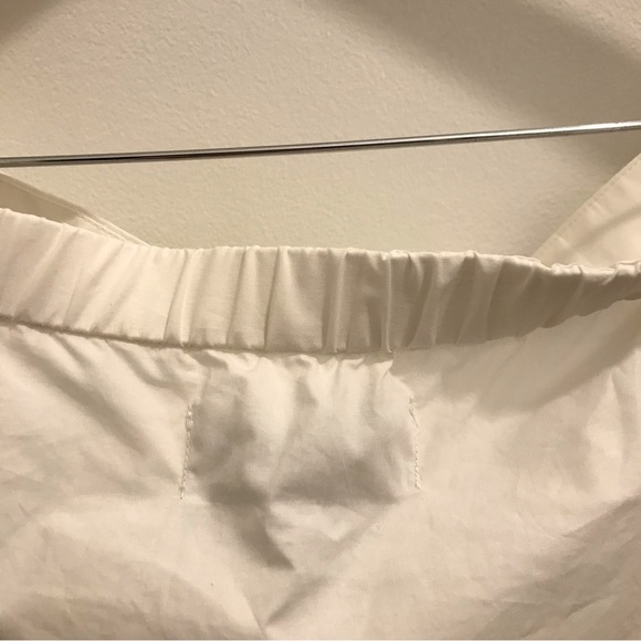 NWT Derek Lam Off Shoulder Button Down Top 8 white blouse shirt cotton - Picture 4 of 11